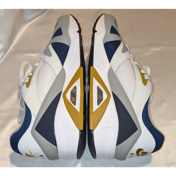 Nike Air Structure Triax 91 White Midnight Navy Citron Size 12 DB1549-400 EUC - Picture 5 of 14